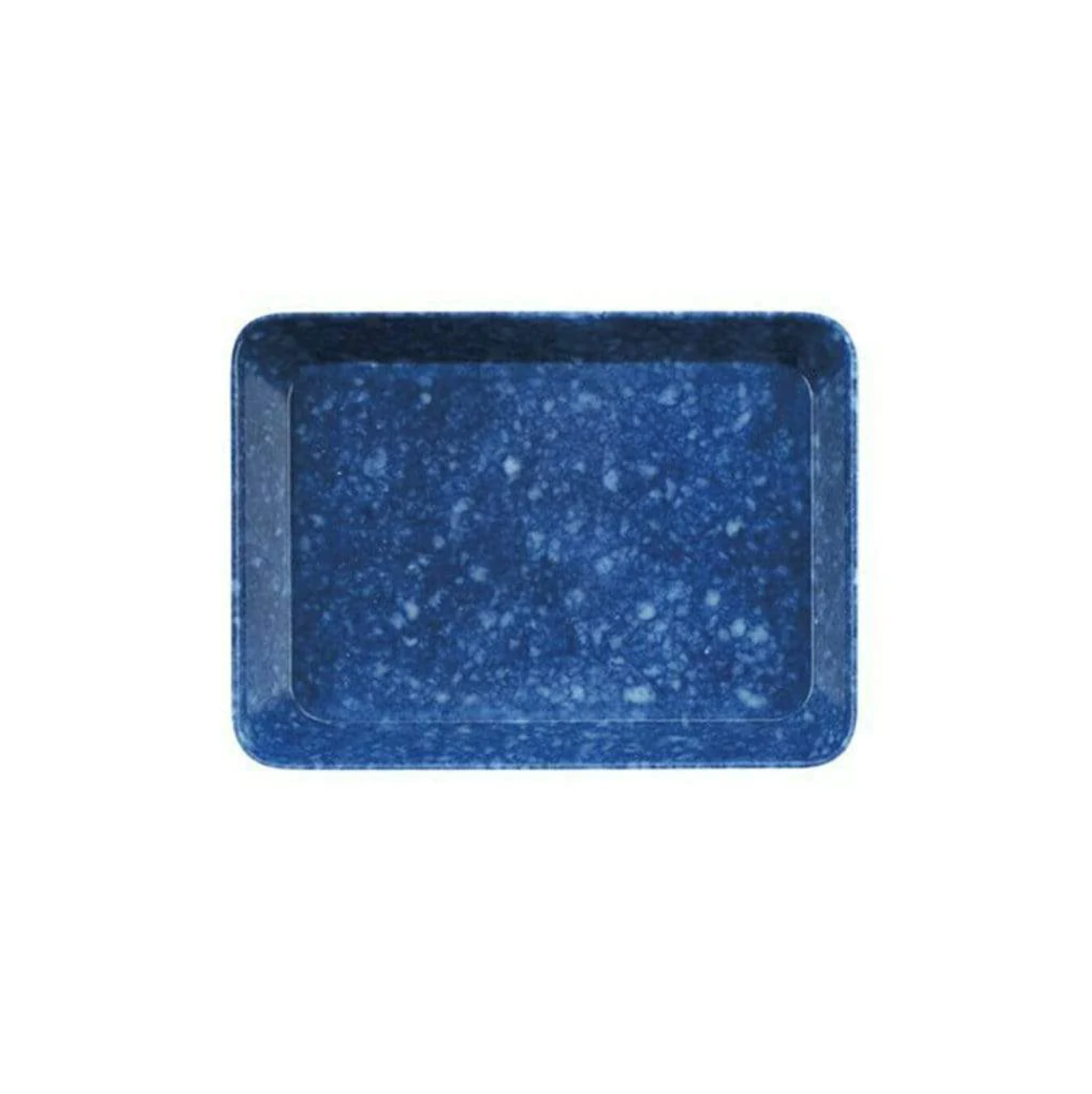 Hightide Melamine Marbled Tablett S blau