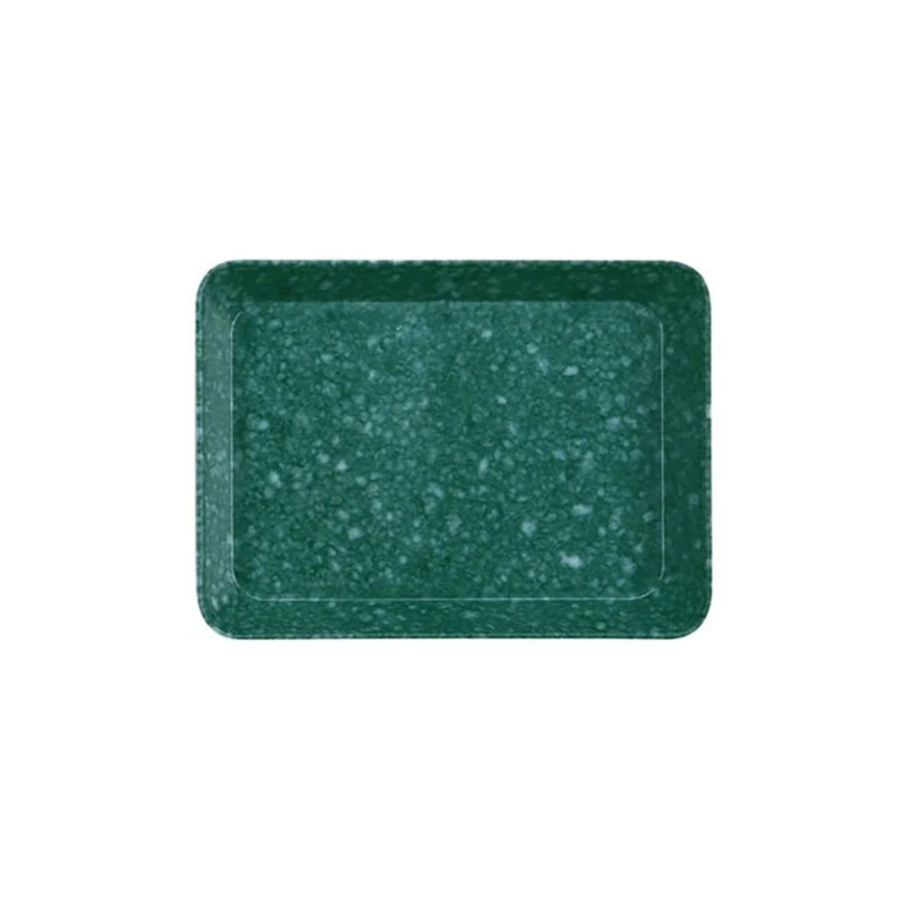 Hightide Melamine Marbled Tablett S grün