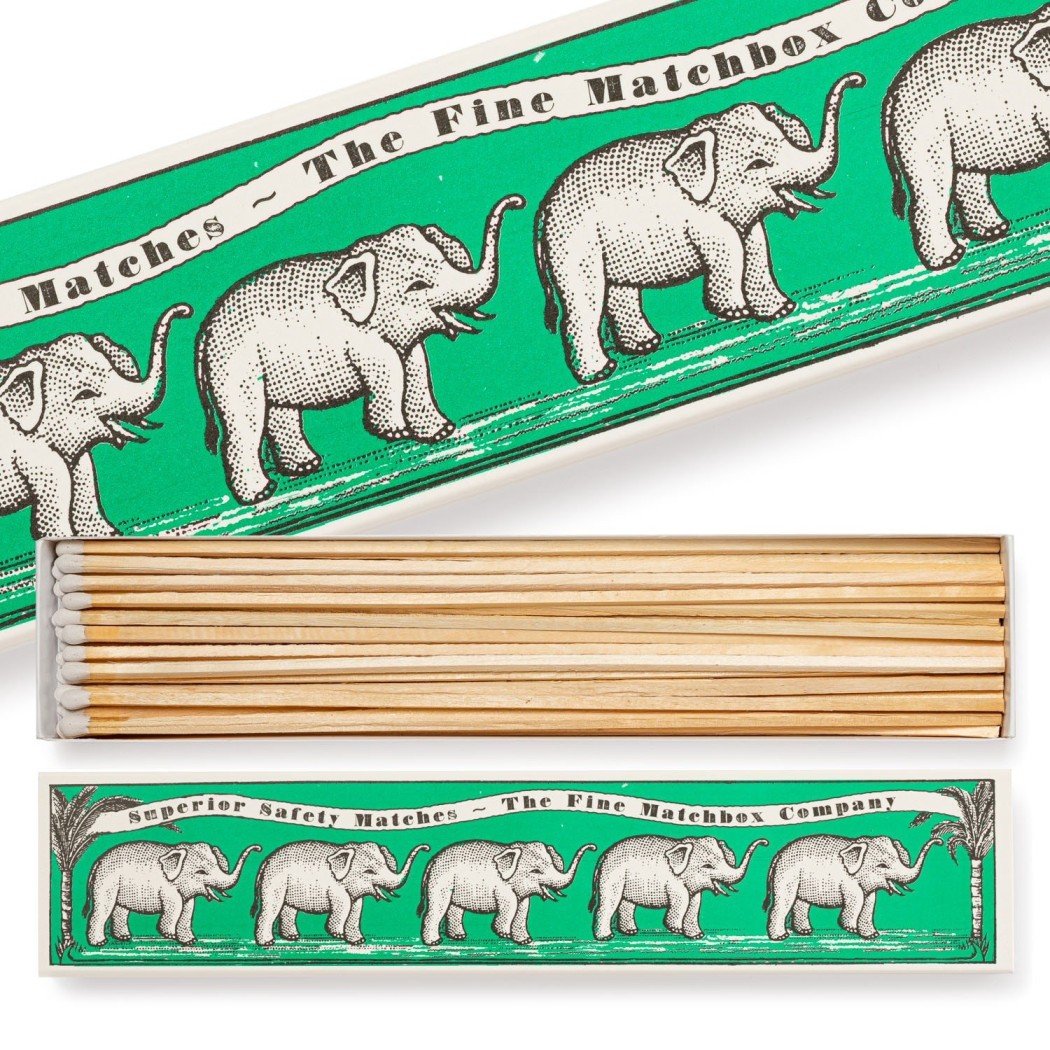 Archivist Gallery Streichhölzer Long Elephants