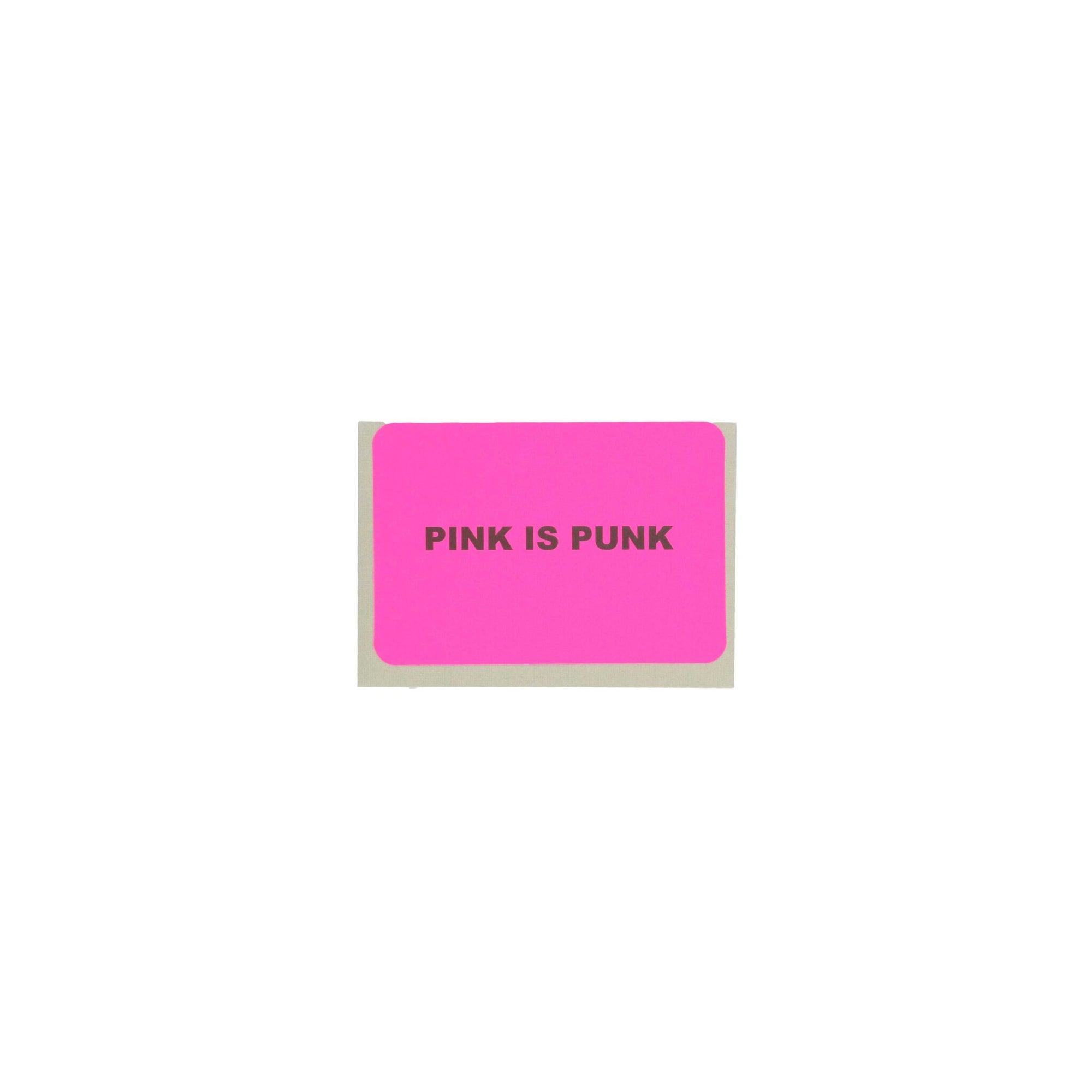 Le Typographe Mini Carte + Enveloppe Pink Is Punk