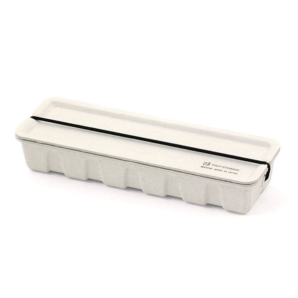 Midori Stifteetui Mit Netzstreifenmuster, Violett – Leichtes Nylon-Etui Mit Außentasche, 13x22,6x3 Cm